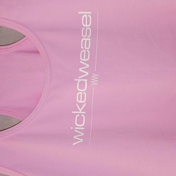 Wicked Weasel. Outerwear. Racerback Tank Top. Pink & White. Small.*** NW… - Picture 7 of 13